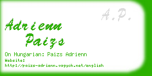 adrienn paizs business card